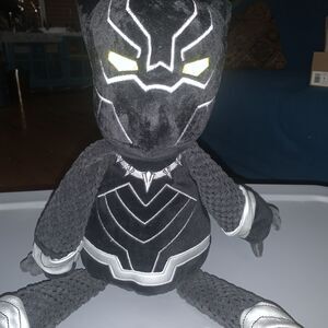 Black‎ Panther Plush Marvel Avengers Scentsy Buddy Secret Pocket 16" Excellent